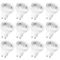Luxrite MR16 LED Light Bulbs 6.5W (50W Equivalent) 500LM 4000K Cool White Dimmable GU10 Base 12-Pack LR21502-12PK